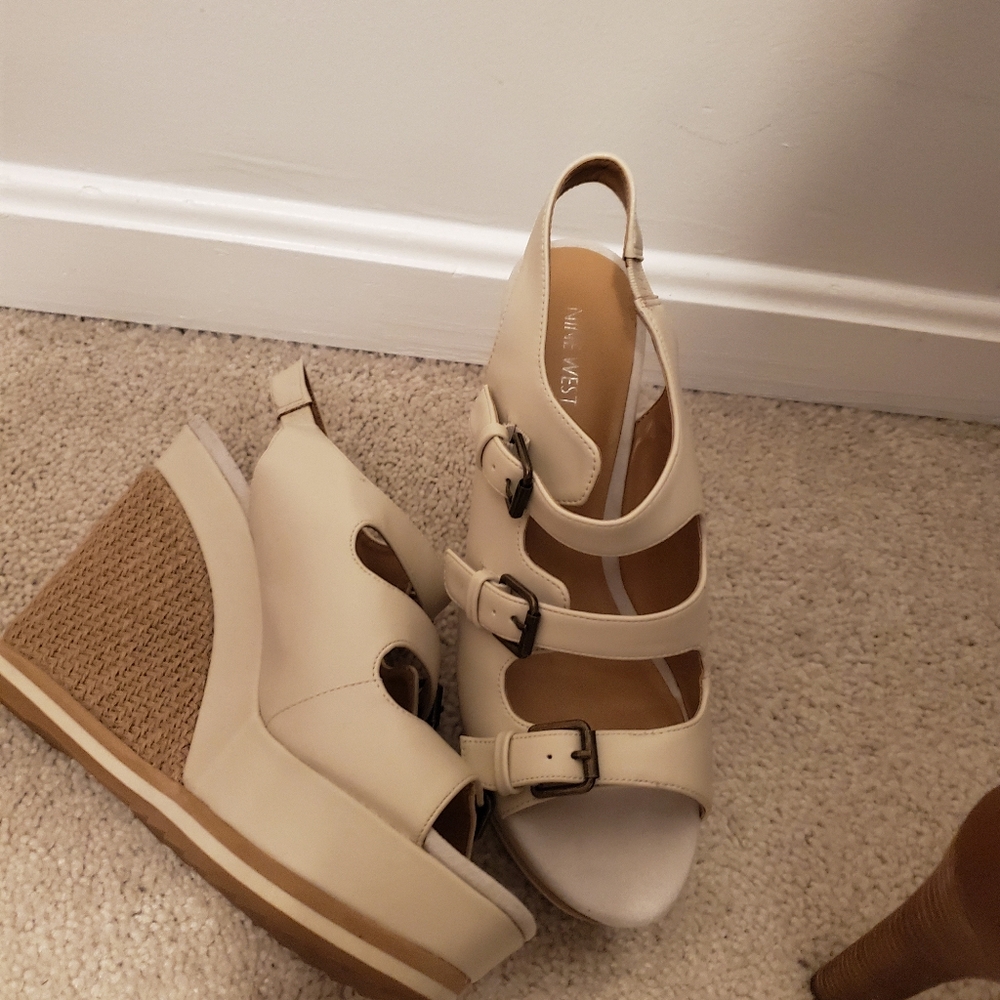 Size 10 Nine West Platform Wedges